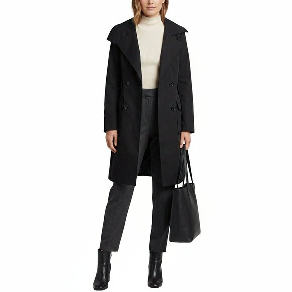bedo Jackets & Blazers - BEDO Black Double-Breasted Coat Women’s Elegant Jacket